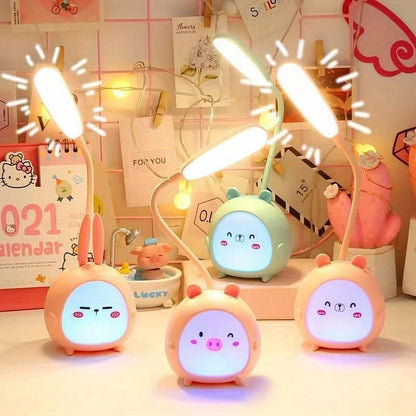 LED Cute Kids Desk Cartoon Lamp Rechargeable