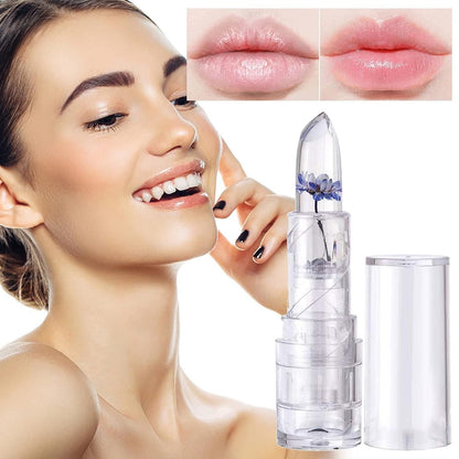 CRYSTAL JELLY FLOWER COLOR CHANGING LIPSTICK | WOMEN'S DAY SPECIAL HOT SALE BUY 1 GET FREE