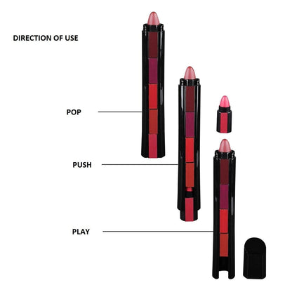 5 in 1 Lipsticks Combo Set | Women's Day Special Offer (BUY 1 GET 1 FREE)